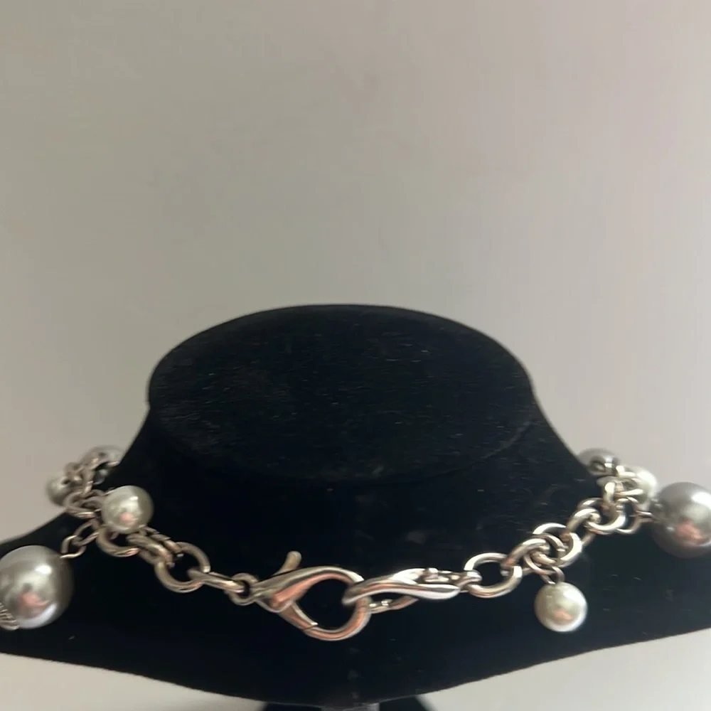 Bracelet watch with pearls. - Picture 7 of 8